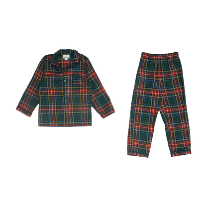 Multi Plaid Pajama Set