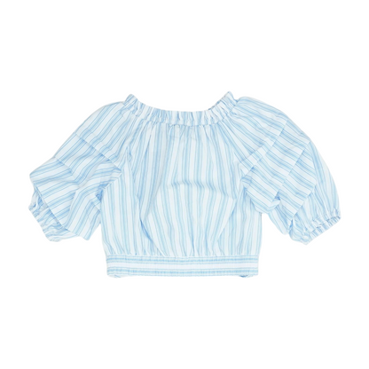 White Striped Blouse