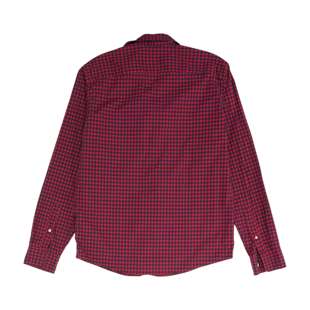 Red Check Long Sleeve Button Down