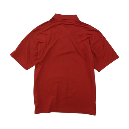 Red Solid Short Sleeve Polo