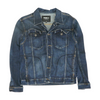 Navy Solid Denim Jacket