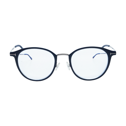 Navy TF 5528-B Round Prescription Eyewear