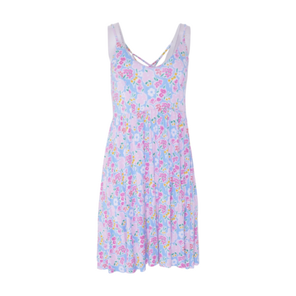 Body Glove Blue Floral Mini Dress – Image 1