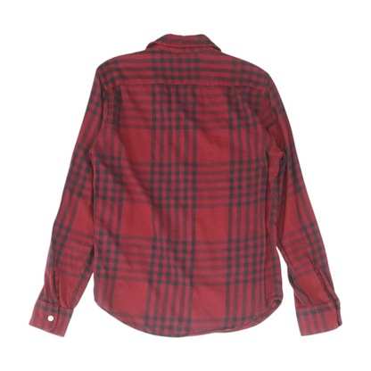 Red Plaid Long Sleeve Button Down