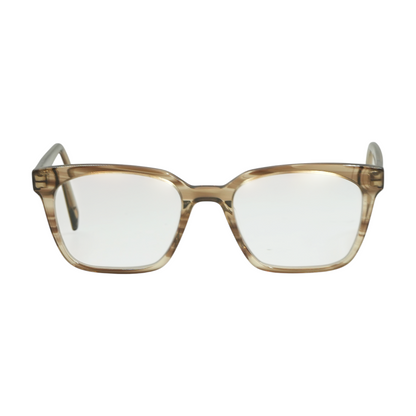 Brown Hughes N Rectangle Prescription Eyewear