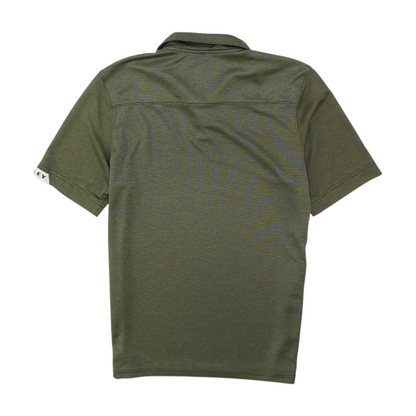 Green Solid Short Sleeve Polo