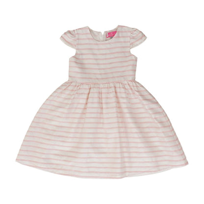 White Striped Midi Dress