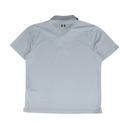 Gray Solid Short Sleeve Polo