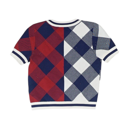 Navy Check T-Shirt