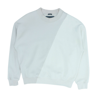 Beige Color Block Sweatshirt Pullover
