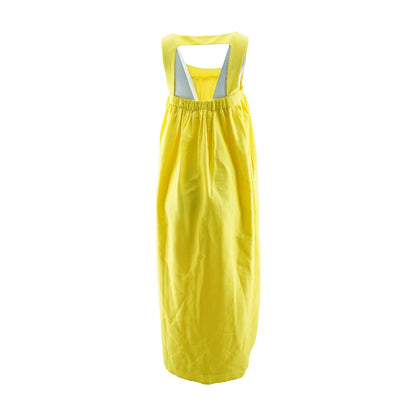 Yellow Solid Maxi Dress
