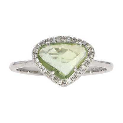 18K White Gold Sapphire Fashion Ring