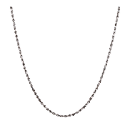 10K White Gold Chain Necklace