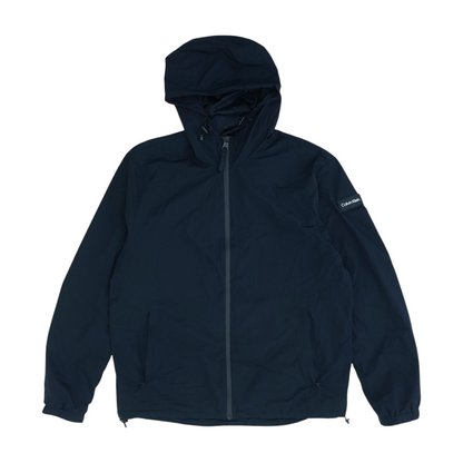 Navy Solid Rain Jacket