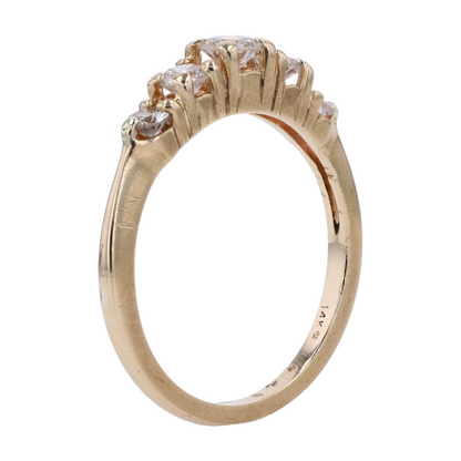 1/2 ctw 14K Yellow Gold Diamond Engagement Ring