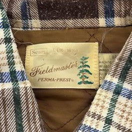 Vintage Brown Plaid Jacket