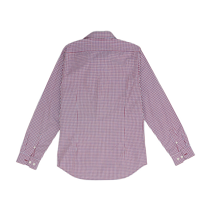 Red Check Long Sleeve Button Down