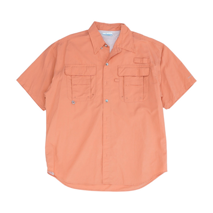 Coral Solid Outdoor Button Down