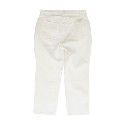White Solid Jeans