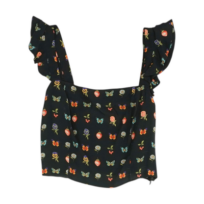 Black Floral Blouse