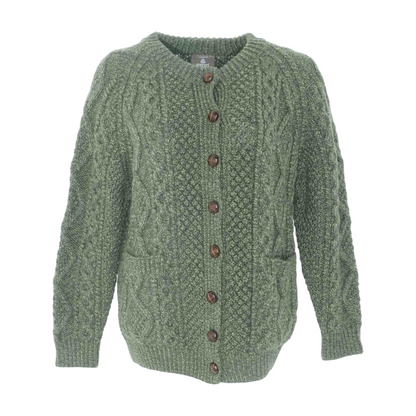 Green Cardigan Sweater