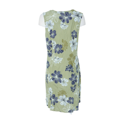 Green Petite Floral Midi Dress