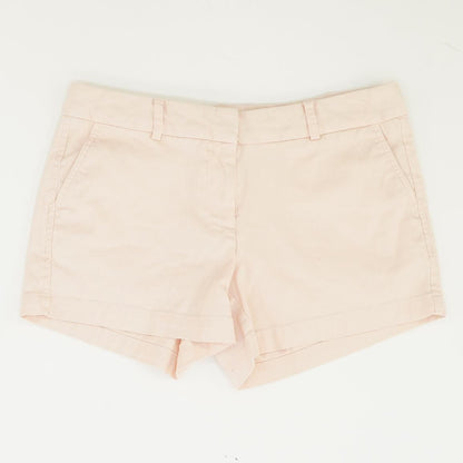 Peach Solid Chino Shorts