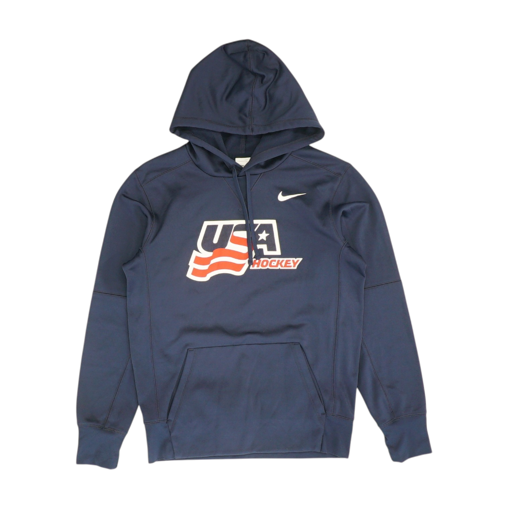 Navy Team USA Solid Hoodie Pullover