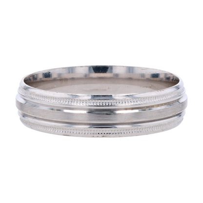 10K White Gold Band