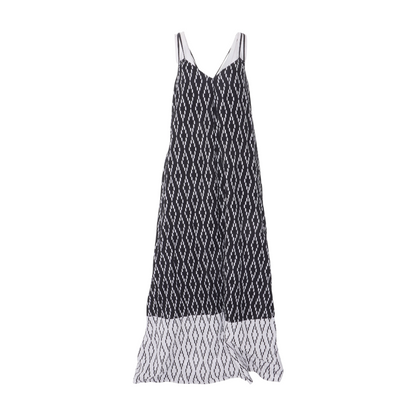 Black Abstract Maxi Dress
