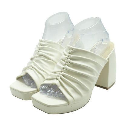 Ivory Block Heels