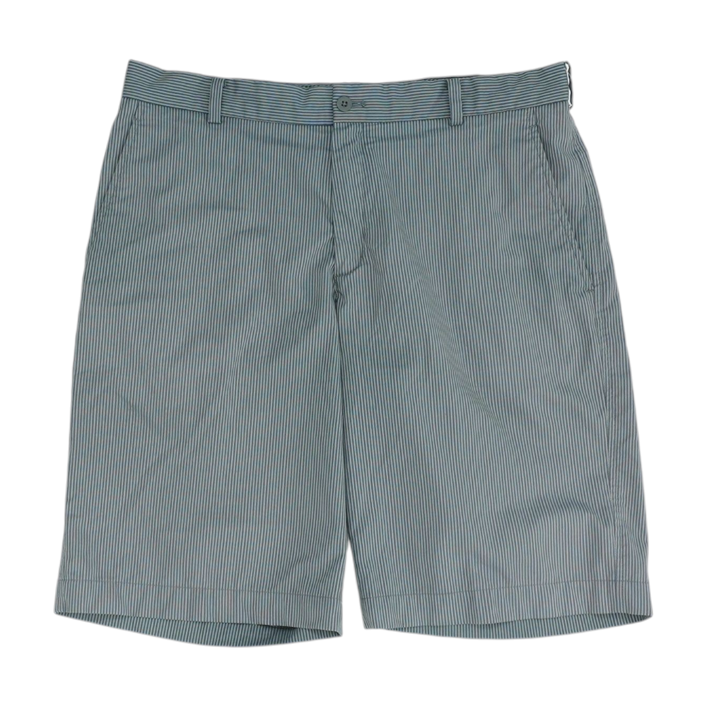 Gray Striped Chino / Khaki Shorts