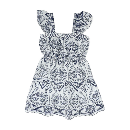 White Graphic Dress