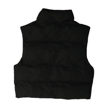 Black Solid Active Vest