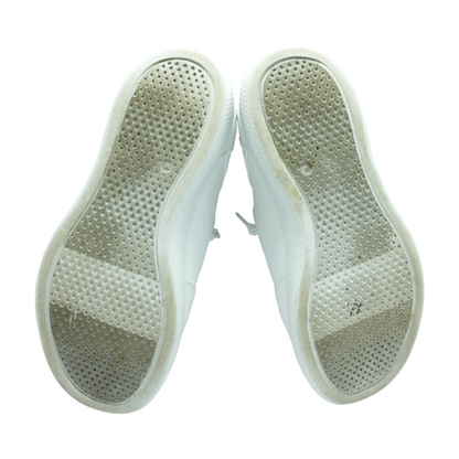 White Low-Top Athletic Shoes