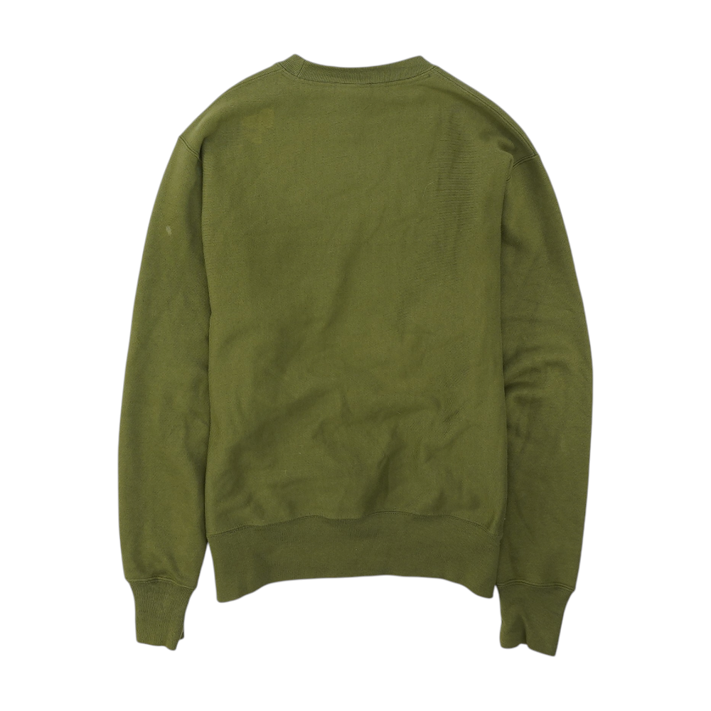 Green Solid Sweatshirt Pullover
