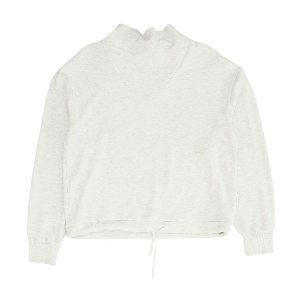Gray Solid Sweatshirt Pullover