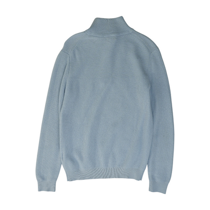 Ice Blue 1/4 Zip Sweater