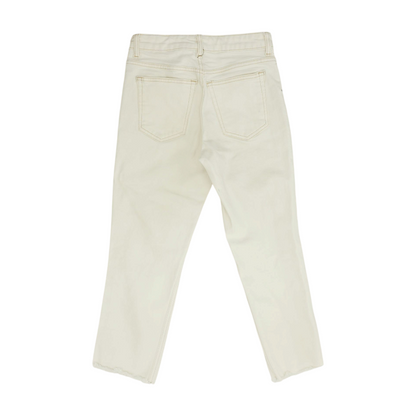 White Petite Straight Jeans