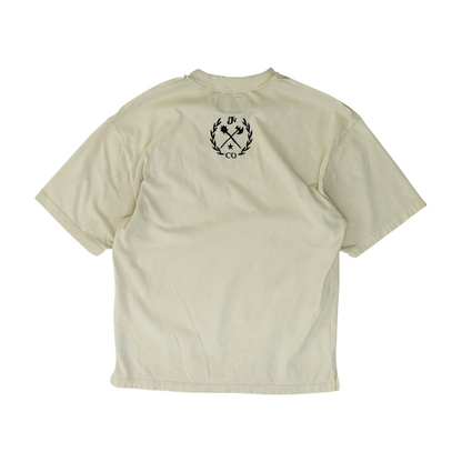 Beige Solid T-Shirt