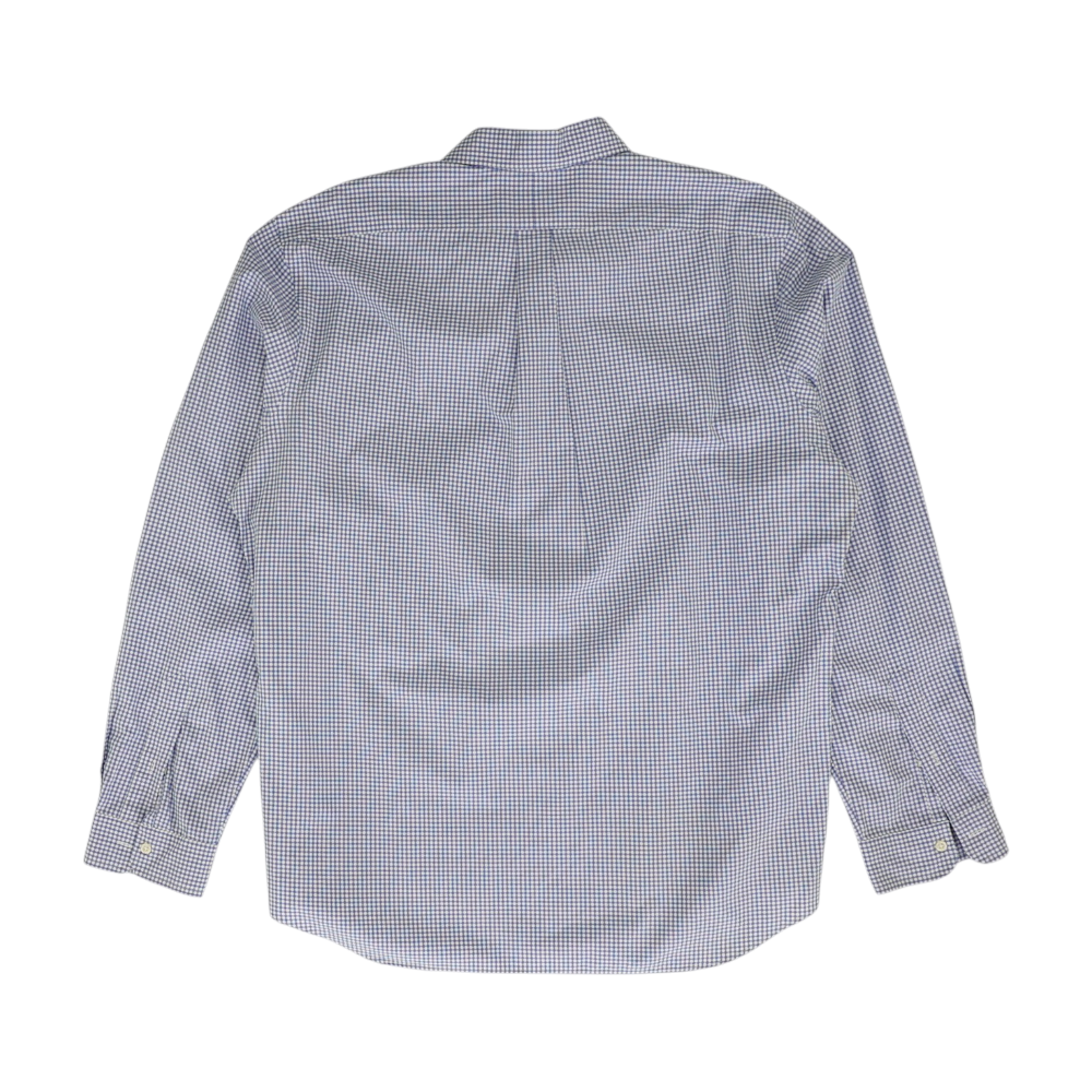 Blue Check Long Sleeve Button Down