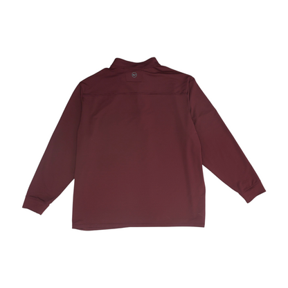 Burgundy Big & Tall Solid 1/4 Zip Pullover