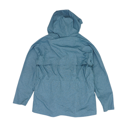 Blue Solid Rain Jacket