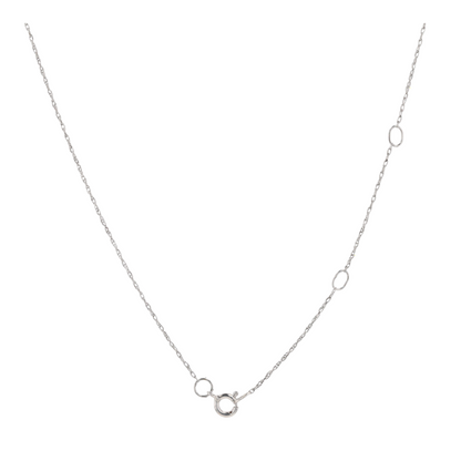 1/10 ctw 14K White Gold Ruby Pendant Necklace