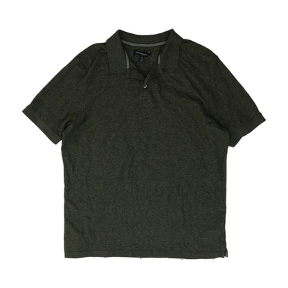 Green Solid Short Sleeve Polo