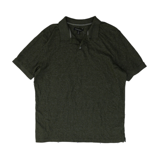 Green Solid Short Sleeve Polo