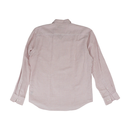 Neon Pink Check Long Sleeve Button Down