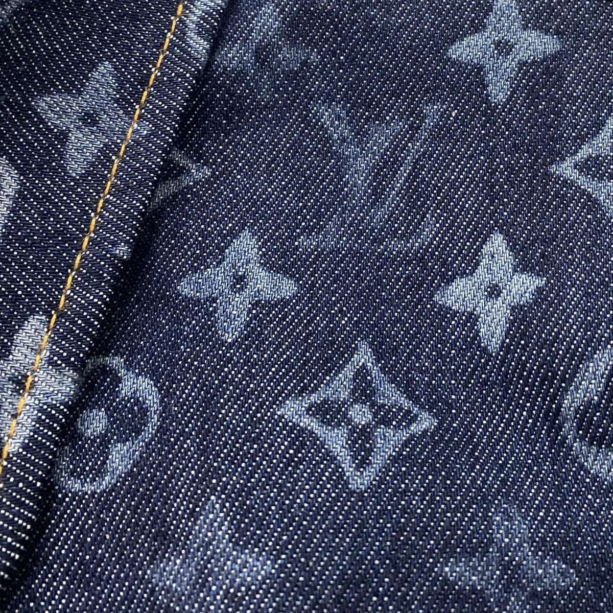 Monogram Denim Short-Sleeved Shirt