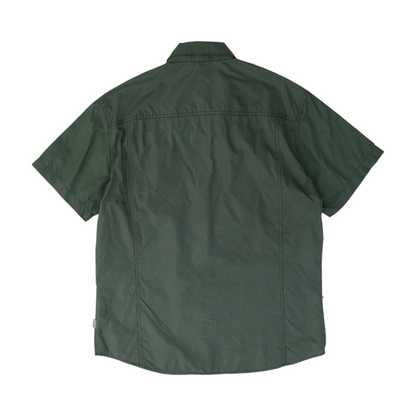 Green Check Short Sleeve Button Down
