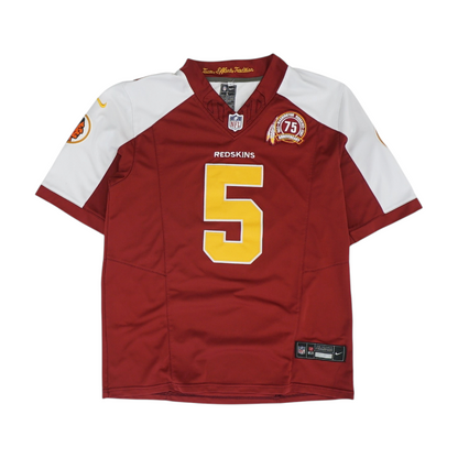 Men's Red Washington Redskins Short Sleeve Jersey